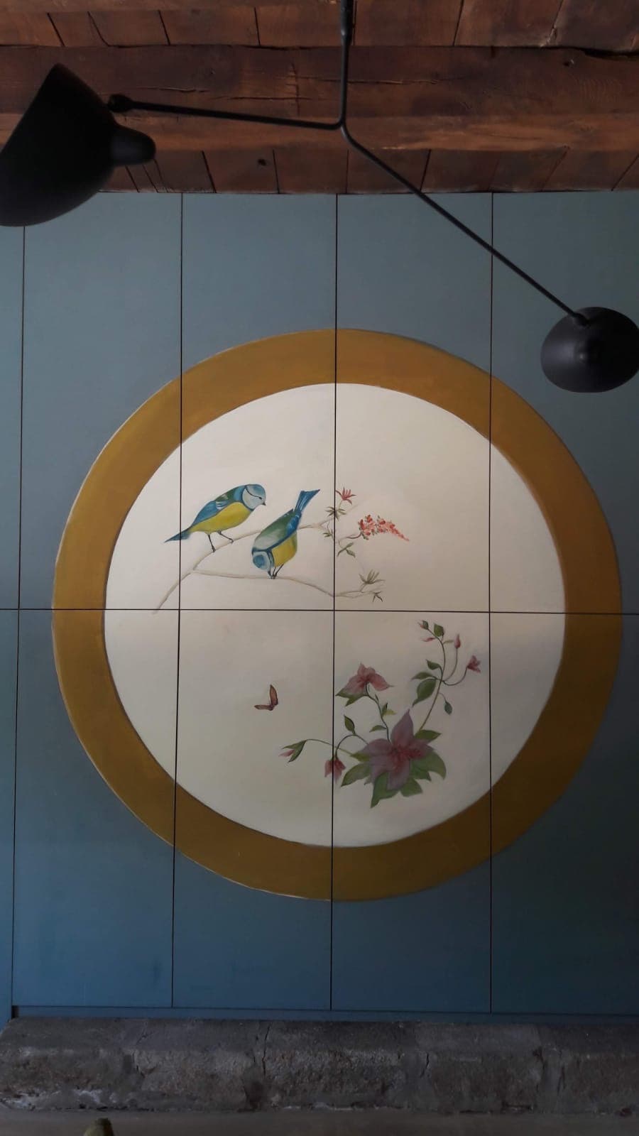 Décor à l’oiseau — décor peint par Émilie Merveilleux